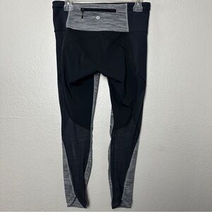 Lululemon Black/Gray Leggings Size 8